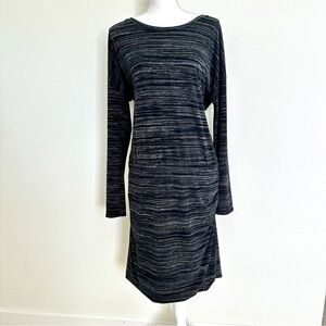 Athleta Black and Gray Dress Size Large